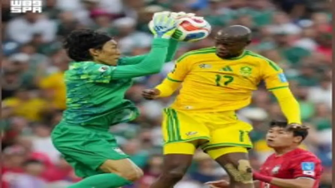 جنوب أفريقيا تحقق فوزًا مهمًا على كوريا الجنوبية في كأس العالم